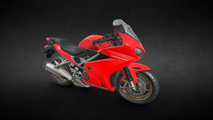 Honda VFR 800F 3D Model