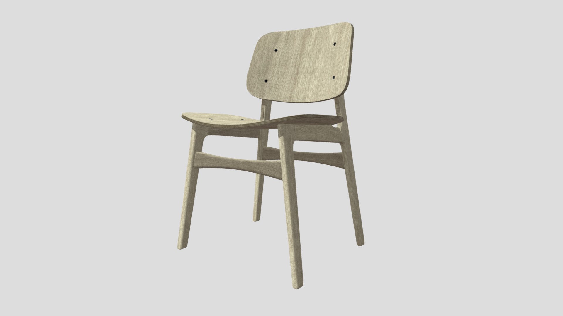 Wooden chair - Download Free 3D model by viktor.episeev [3ee3d86 ...