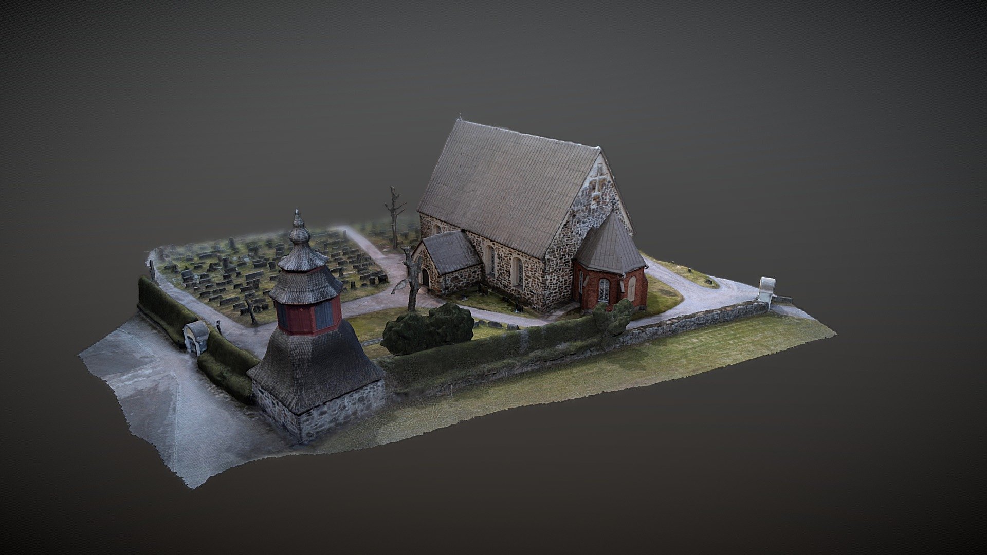 Medieval stone church of Lieto / Finland