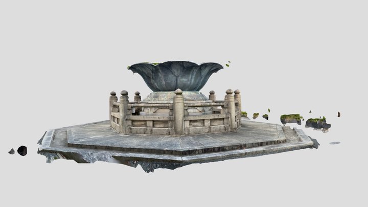 西本願寺の噴水 3D Model