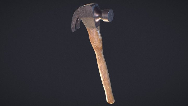 Old Hammer (Game Ready) 3D Model
