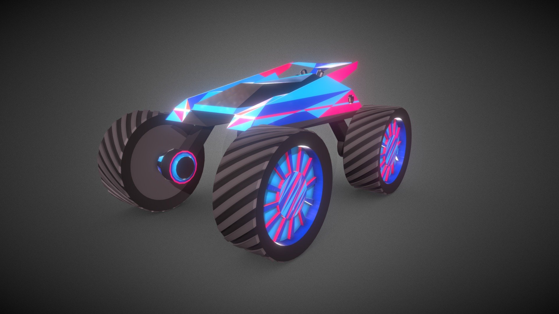 Sci-Fi Car [MODDED] - Big wheels - Download Free 3D model by Mitya ...