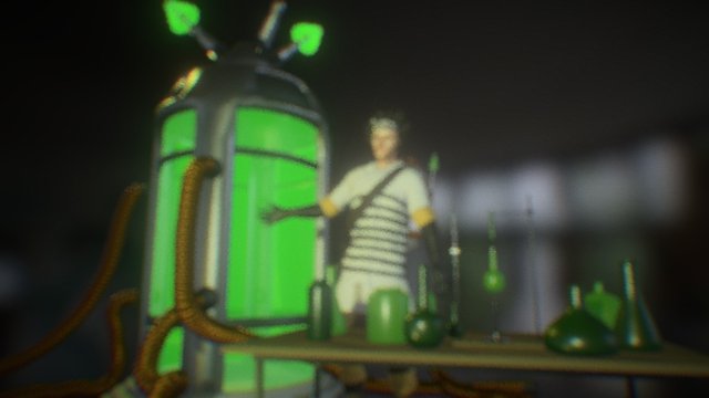 Mad Scientist (LUNA3D adult male option) 3D Model