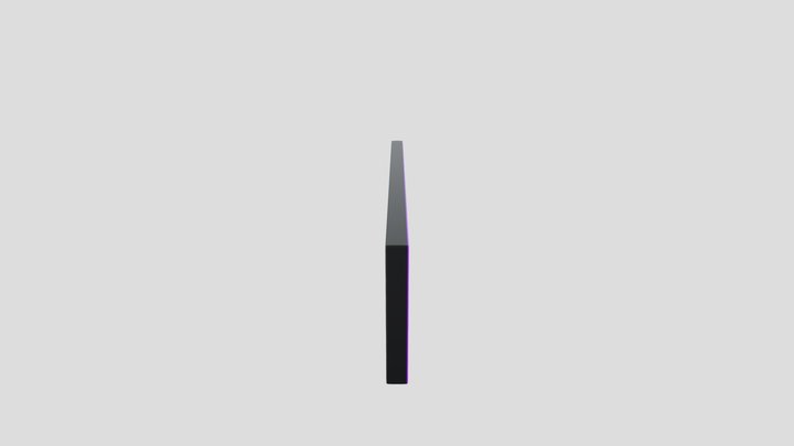 Futuristic slider Window Low Poly 3D Model