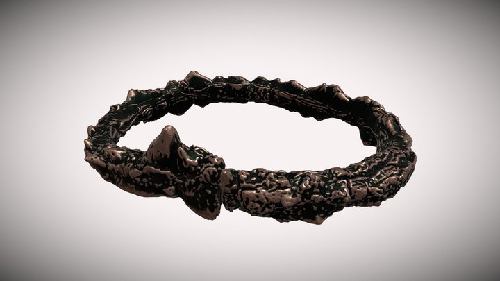 Ancient bracelet with thorns (Yl2K4B2) – Free 3D Model STL