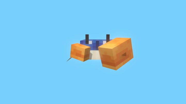 Minecraft Crab 3D Model