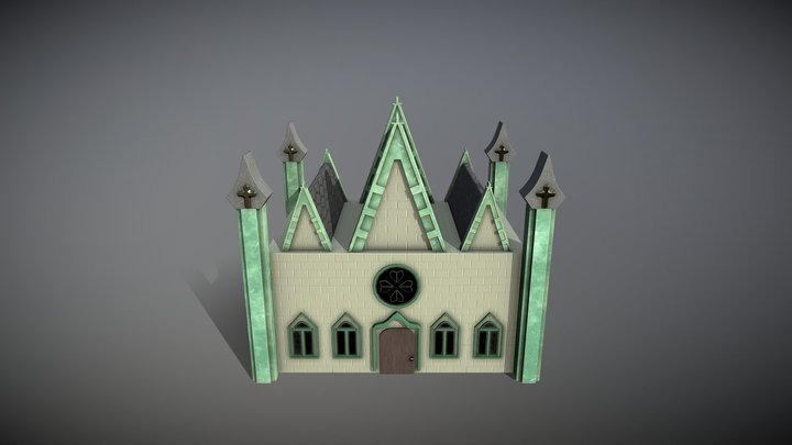 Neo-Gothic House - Student Nr. 501918 3D Model