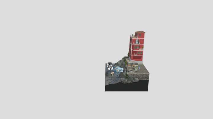 DAE diorama-By the Ocean 3D Model