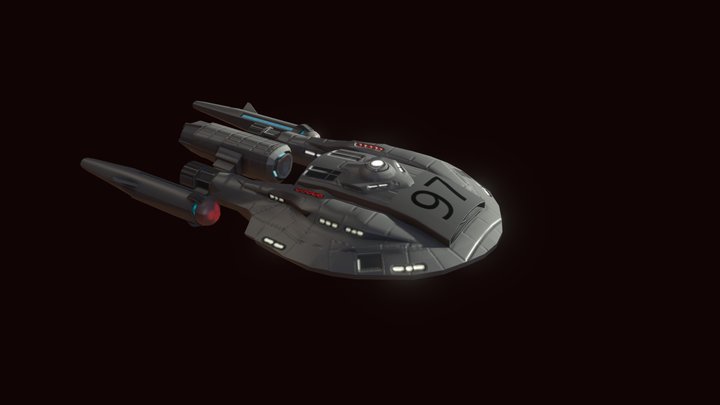 USS Borealis (Ec Henry pacific 201 inspired) 3D Model