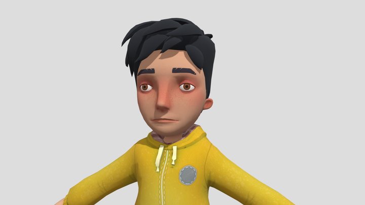 Secret Neighbor Deleted Child (blender) 3D Model