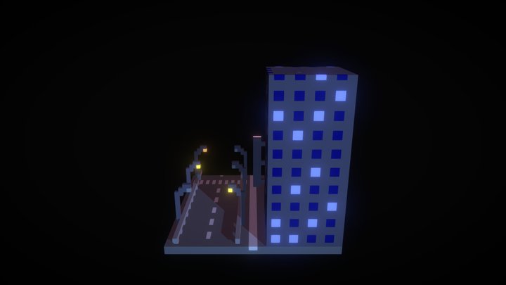 voxel street 3D Model