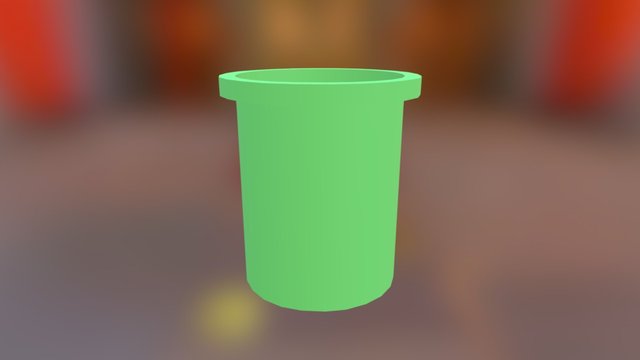 Mario Pipe 3D Model