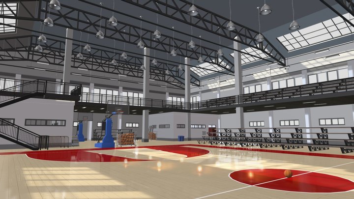 Basketball_stadium 3D Model