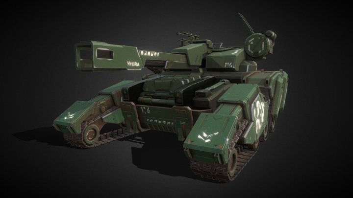 Sci-fi Tank 3D Model