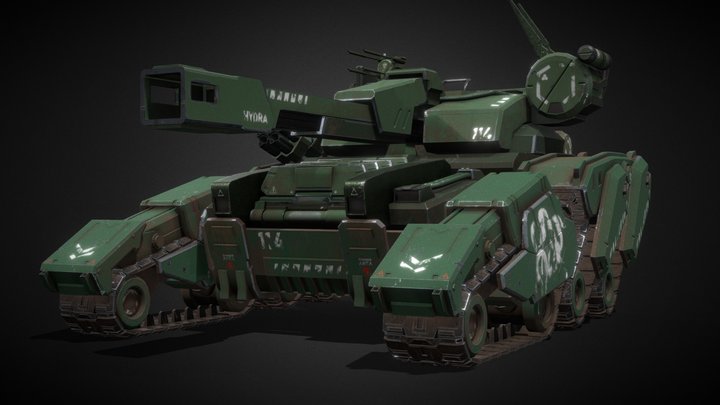 Sci-fi Tank 3D Model