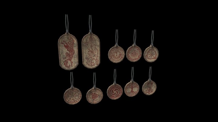 viking ornaments amulets – Modello 3D gratuito STL