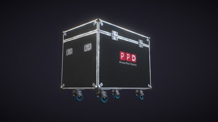 led panel Flight Case 3d model #PPD 3D Model
