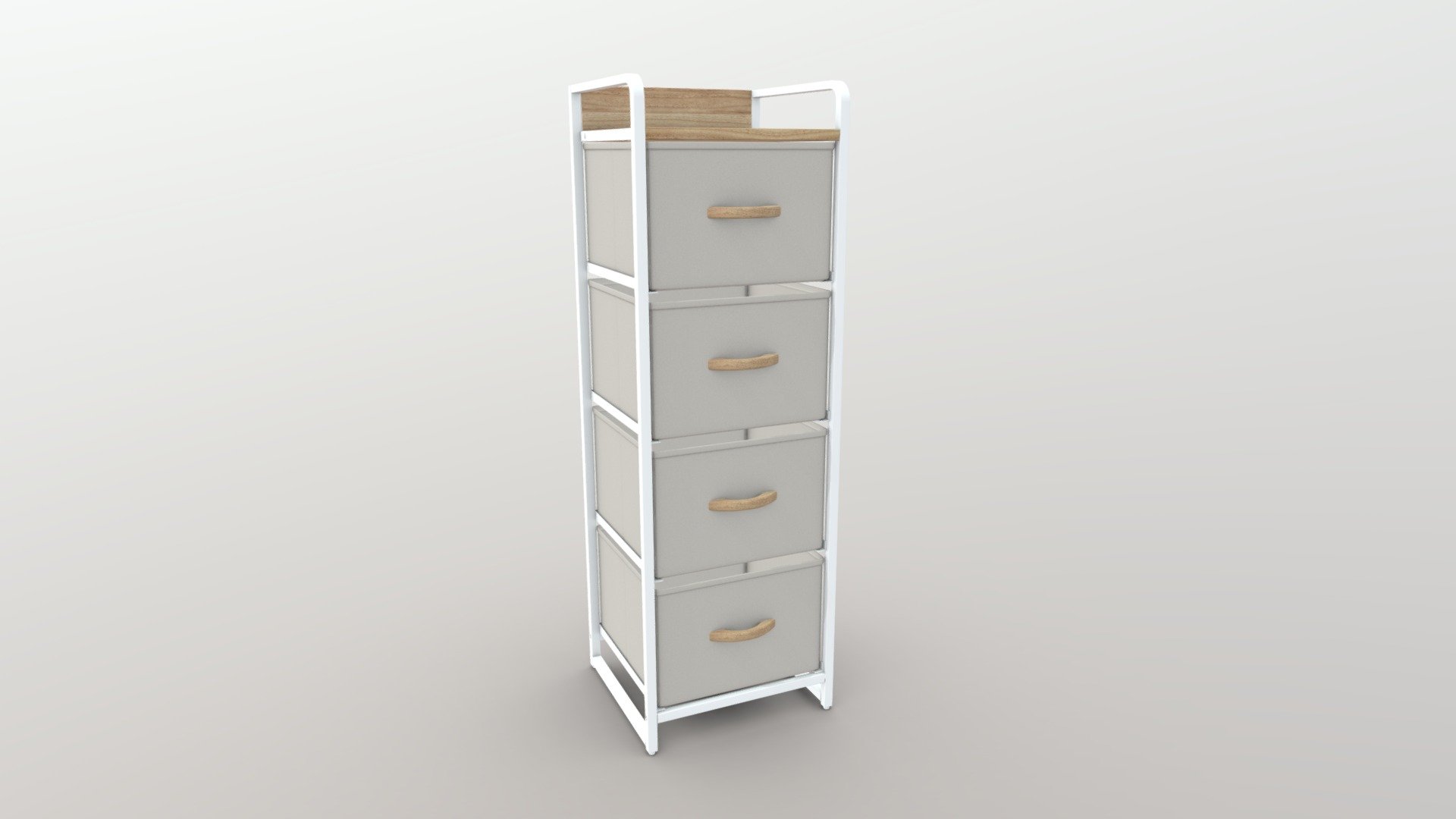 Urban Fabric Storage Drawer Slim Buy Royalty Free 3D model by