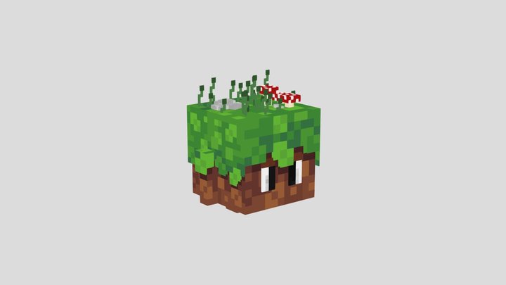 Grass Cuby 3D Model
