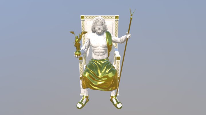 Statue of Zeus at Olympia 3D Model