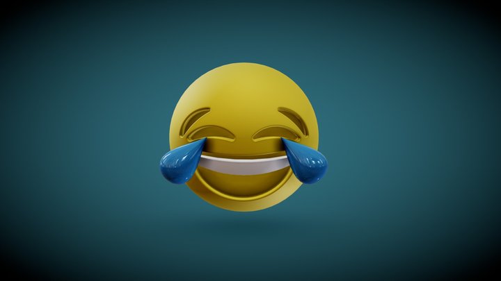 Emoji_laugh 3D Model