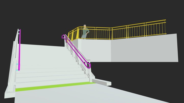 Escalera Norte rev04 3D Model