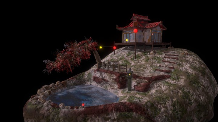 Ghost of Tsushima Enviroment 3D Model