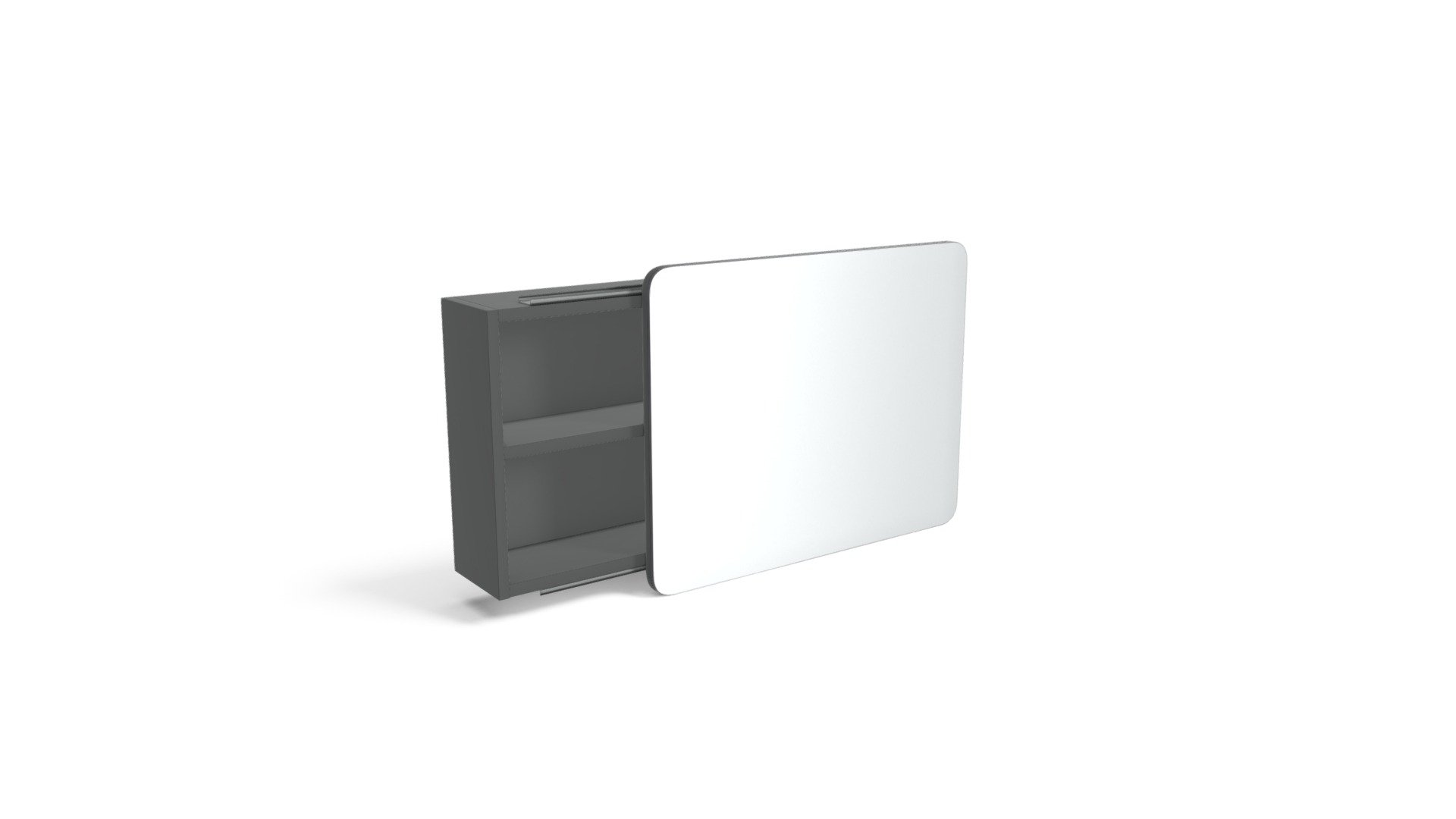 Elona Wall Unit,  Charcoal and Brass