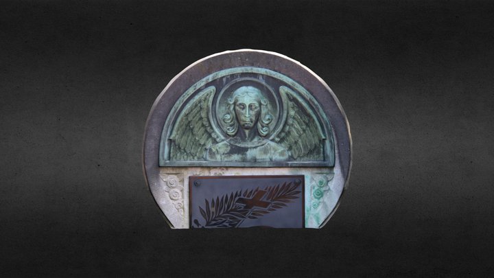 Angel cemetery Leuven 3D Model