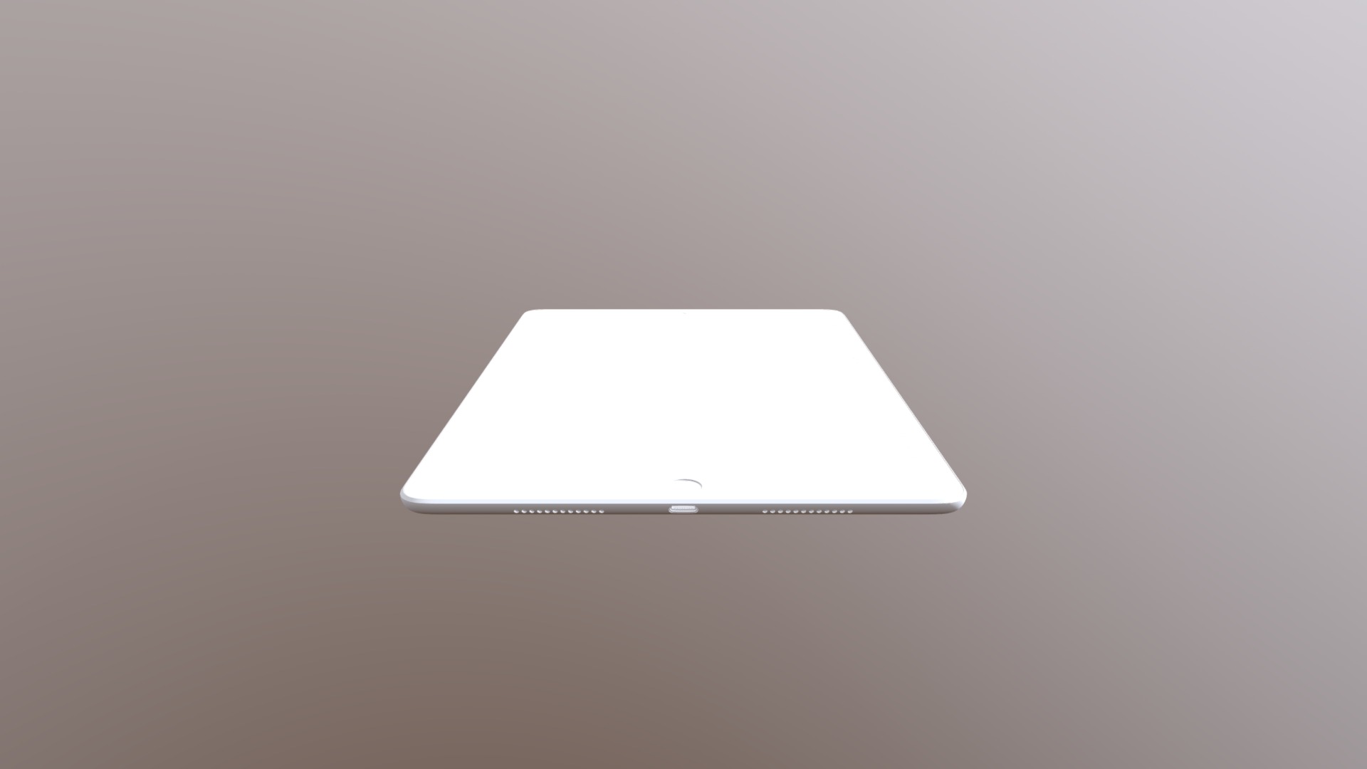 3D model iPad Pro (9.7-inch) – original Apple dimensions - This is a 3D model of the iPad Pro (9.7-inch) - original Apple dimensions. The 3D model is about a white rectangular object.