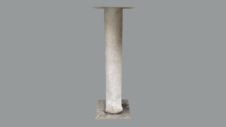 Pillar round (iPad Pro scan) 3D Model