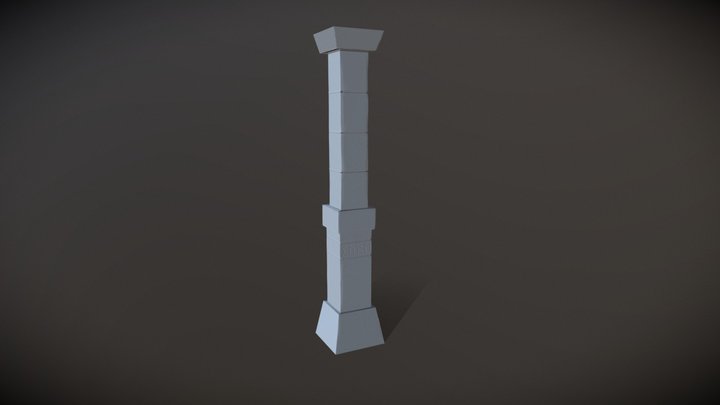 Dungeon Pillar 3D Model
