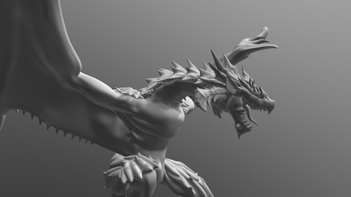 Monster Hunter dragon 3D Model