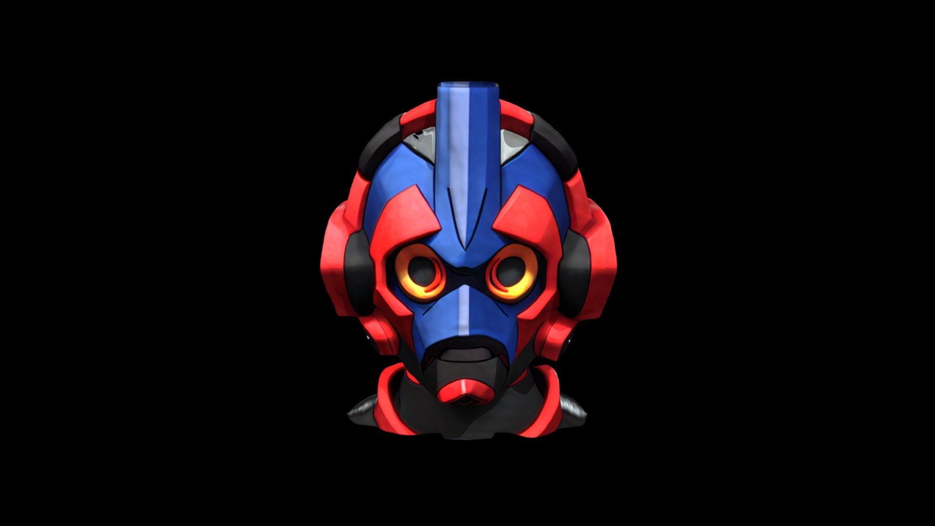 Helmet Mask Robot Cartoon 1476 - Download Free 3D model by klrxyz ...