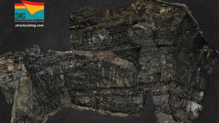 Layered basalts, Copaceni, Romania 3D Model