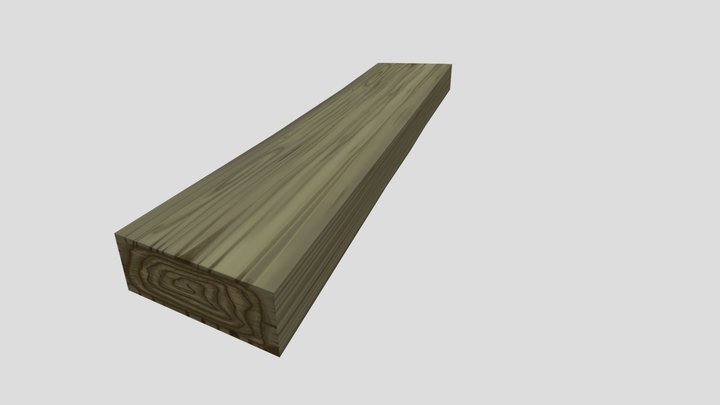 Tablón de madera 3D Model
