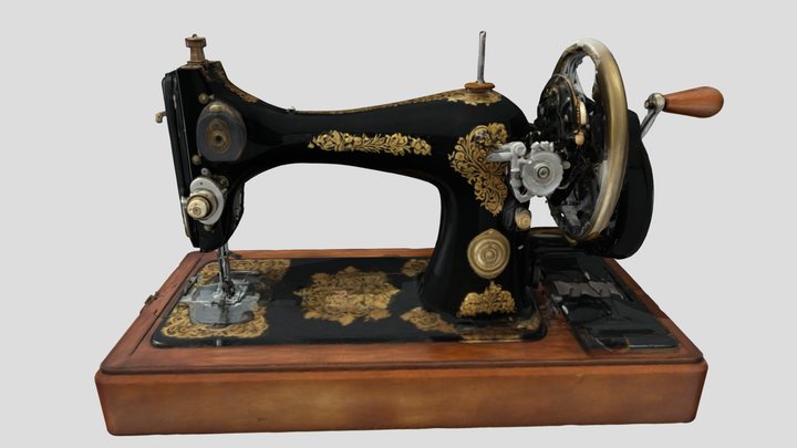 SINGER Sewing Machine Model 15 - Hand Crank – Gratis 3D-model STL
