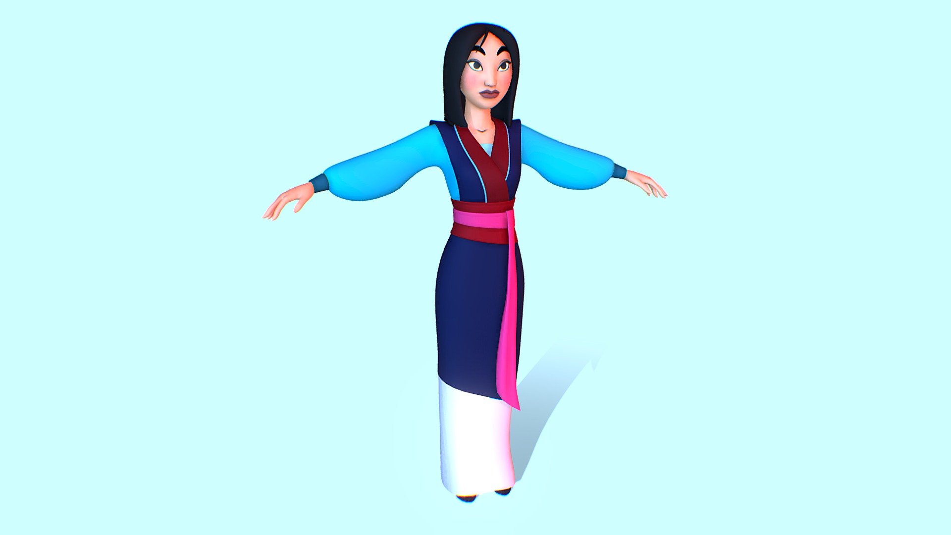 Mulan - 3D model by Everton Bohnenberger (@BOHNEN) [3efffdb] - Sketchfab