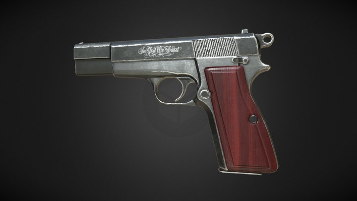 Browning Hi-Power 3D Model