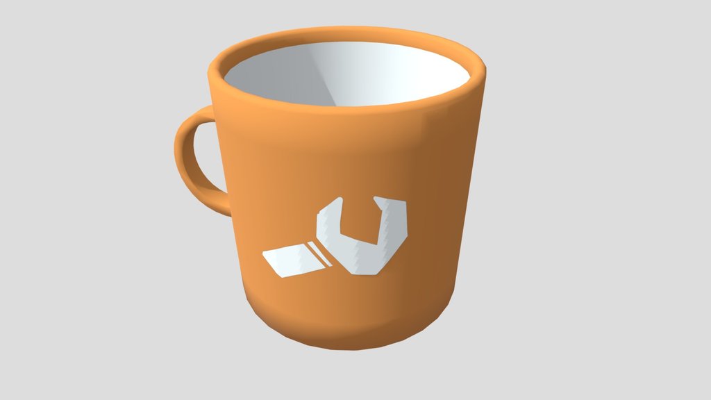 Orange Construct Cup - Mug