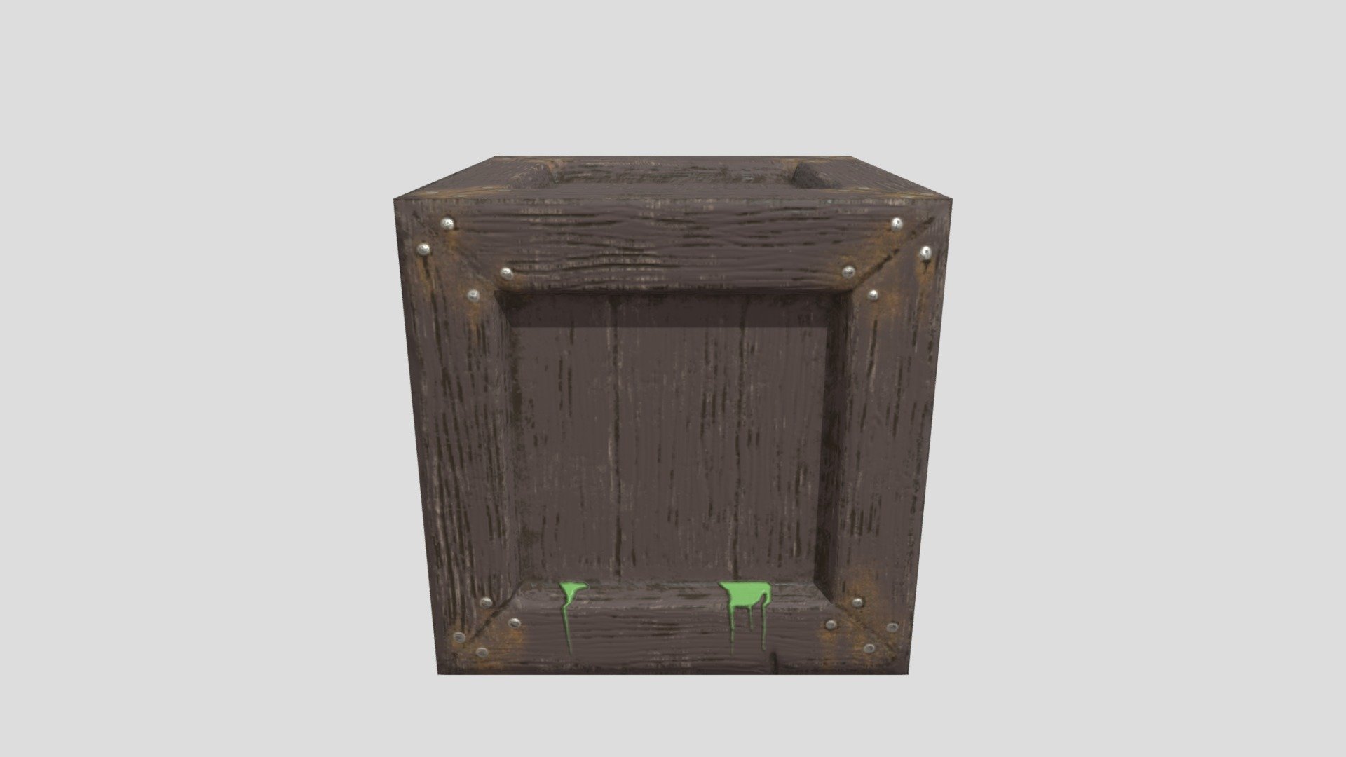 Lowpoly crate for school
