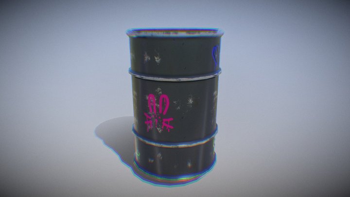 METAL BARREL DONE YAY 3D Model
