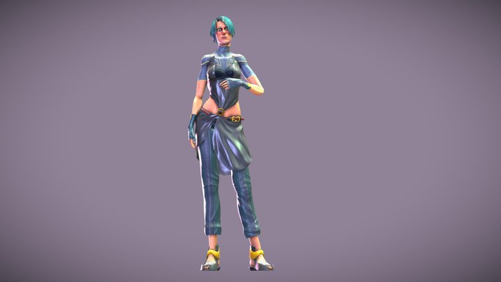 "Julieta", citizen of a dystopic future 3D Model