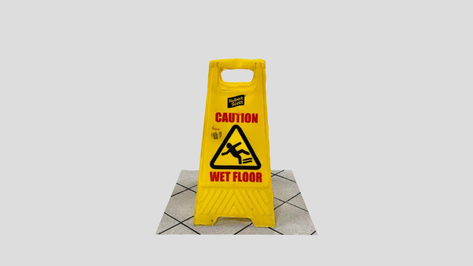 Wet floor sign Download Free 3D model by Justin1298 [3f066a1] Sketchfab