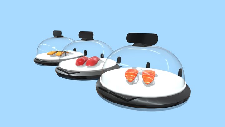 Sushi Assets 2 (Kurasushi) 3D Model