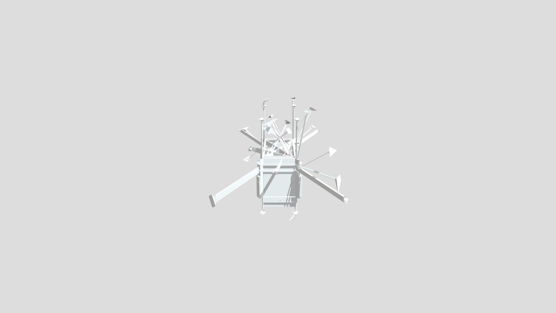 Lowpoly Futuristic Drumset 4 players