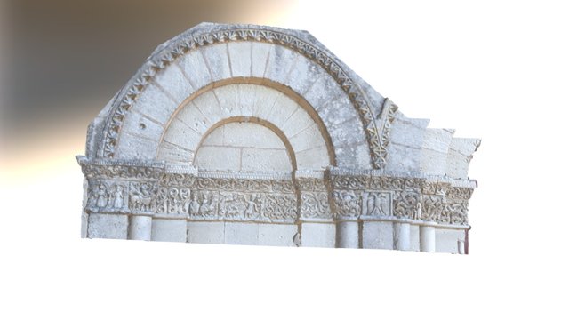 Left frieze 3D Model