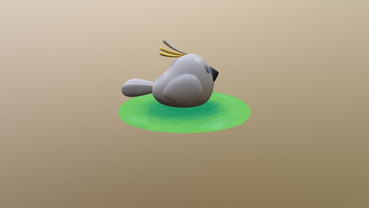 Angry Cockatoo 3D Model
