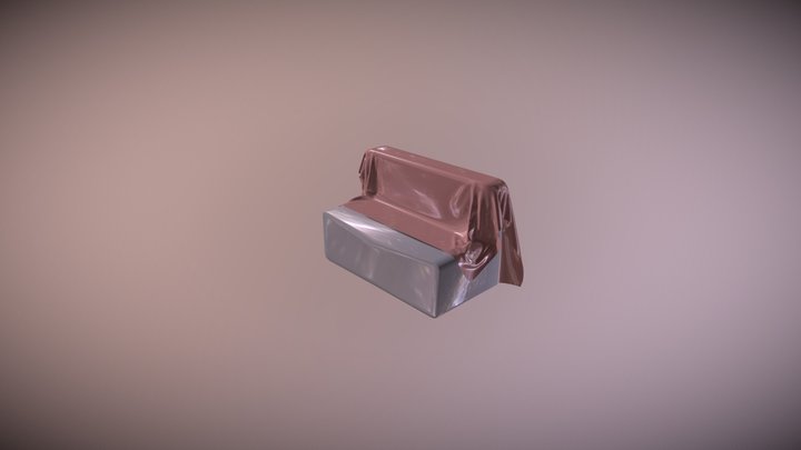 stainless simple SOFA 3D Model
