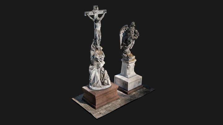 Monuments at the Kharytonenko Family Burial Site 3D Model